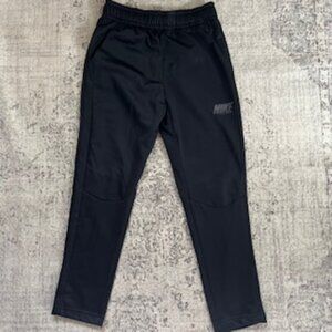 🧡3/15 Nike Dri-Fit Black Athletic Sweatpants Drawstring Youth M